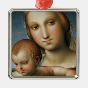 Detail from <Virgin and Child> Attributed to Rapha Metal Ornament