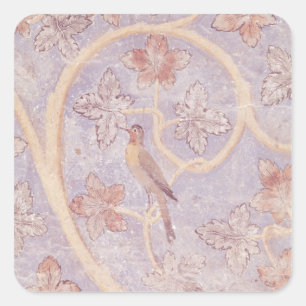 Detail of a bird, from the wall decoration square sticker