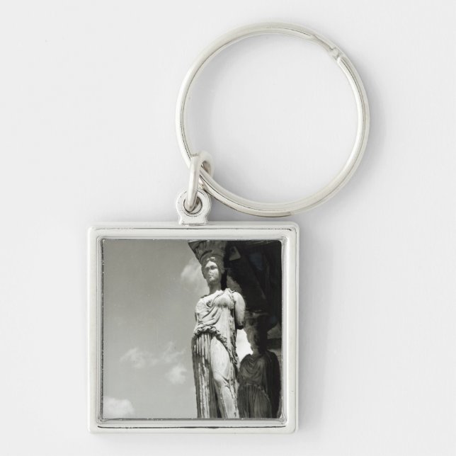 Detail of a caryatid from the Erechtheion Keychain (Front)