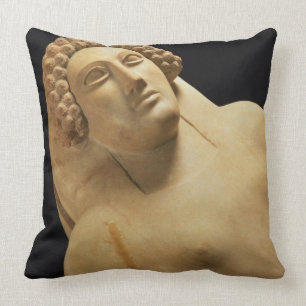 Detail of a female sarcophagus from Cadiz, 5th-4th Throw Pillow