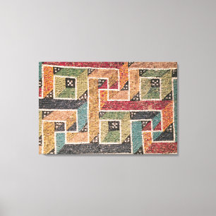Detail of a frieze from the vault canvas print