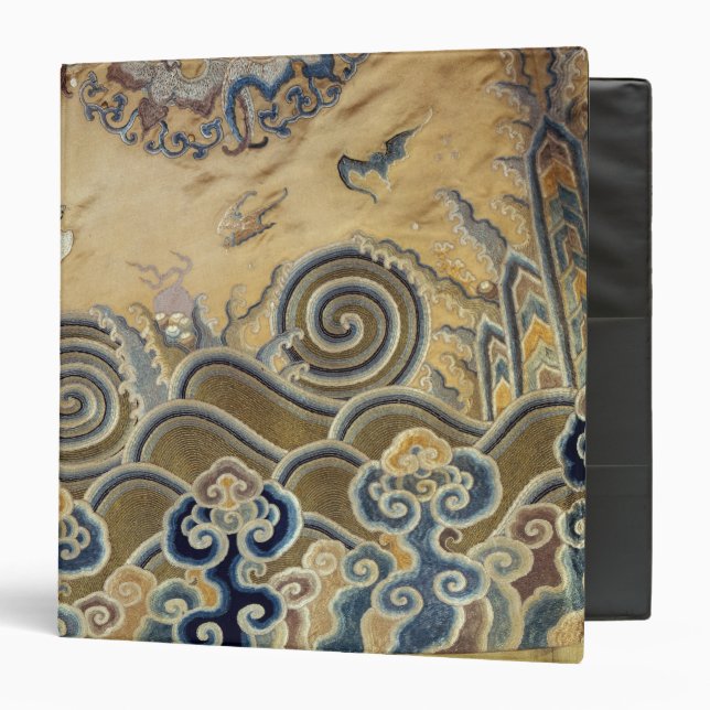 Detail of a funerary robe, Qing Dynasty Binder (Front/Inside)