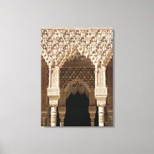 Detail of a gallery arch, from the Court Canvas Print