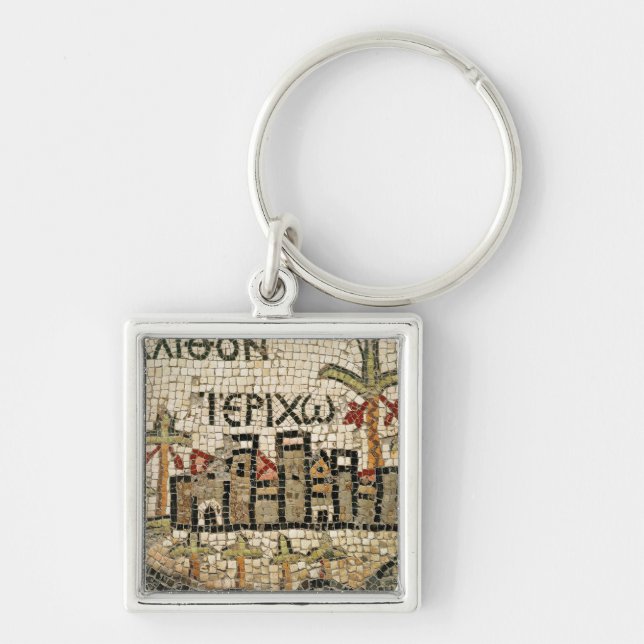 Detail of a map of Jericho Keychain (Front)