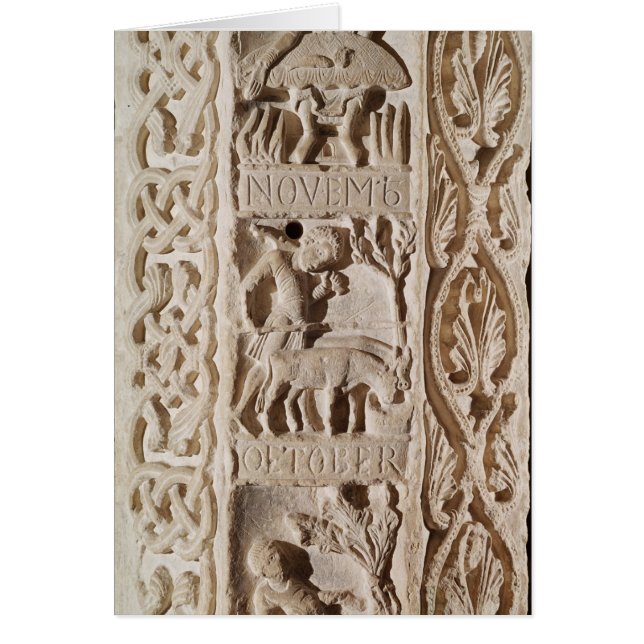 Detail of a pillar showing (Front)