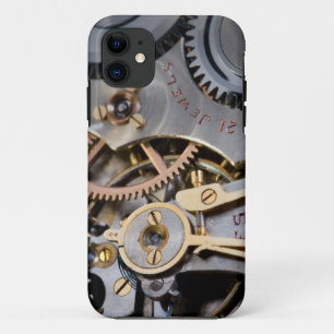 Detail of a pocket watch iPhone 11 case
