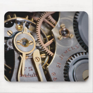 Detail of a pocket watch mouse pad