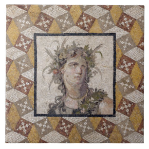 Detail of a Roman Mosaic Floor Panel - Tile