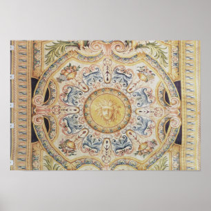 Detail of a Savonnerie carpet made for the Poster