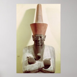 Detail of a statue of Mentuhotep II Poster