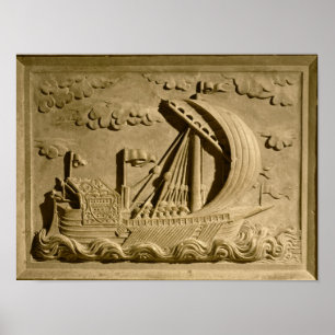 Detail of a Venetian warship Poster