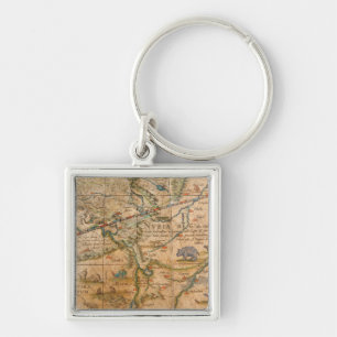 Detail of Africa from a Globe Keychain