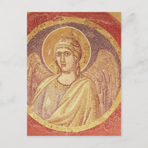Detail of an angel from the Navicella Postcard