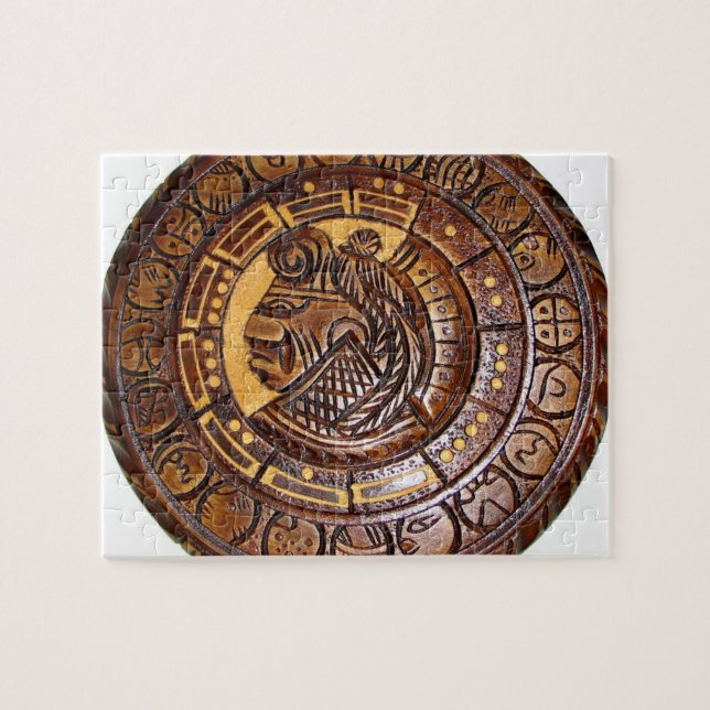 Detail of Ancient Mayan Calendar Jigsaw Puzzle (Horizontal)