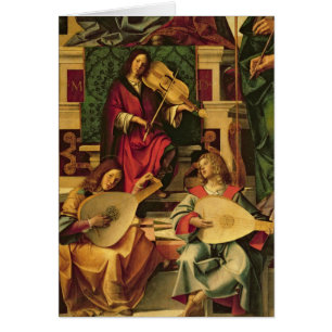 Detail of angel musicians