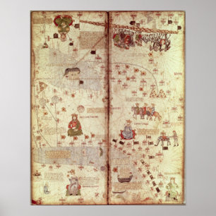 Detail of Asia from the Catalan Poster