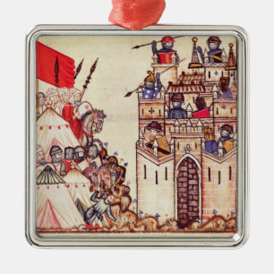 Detail of Cantiga 28 Metal Ornament