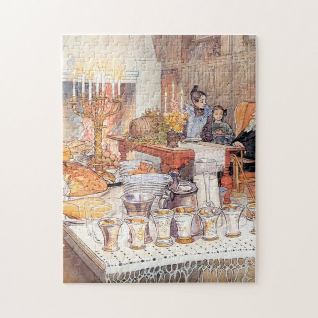 Detail Of Christmas Eve - Carl Larsson 1906 Jigsaw Puzzle (Vertical)