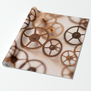 Detail of clock partsold, pocket, watch, accuracy, wrapping paper
