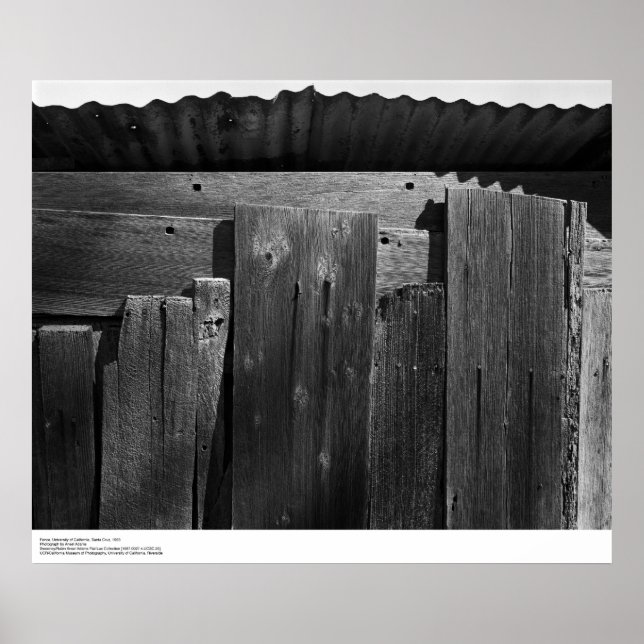 Detail of Fence, UC Santa Cruz, 1963 Poster (Front)