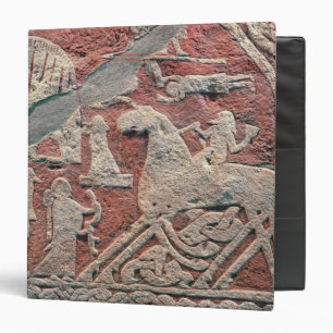 Detail of figures illustrating a saga binder