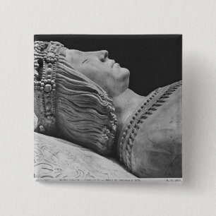 Detail of Francis II 2 Inch Square Button