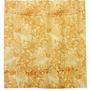Detail of gold lace pattern fabric of cloth