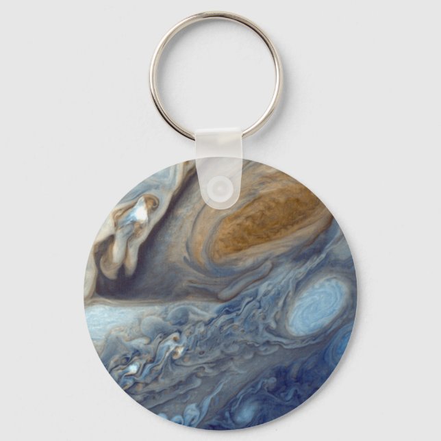Detail of Jupiter Atmosphere Great Red Spot Keychain (Front)