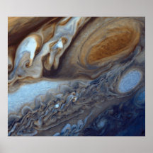 Detail of Jupiter Atmosphere Great Red Spot