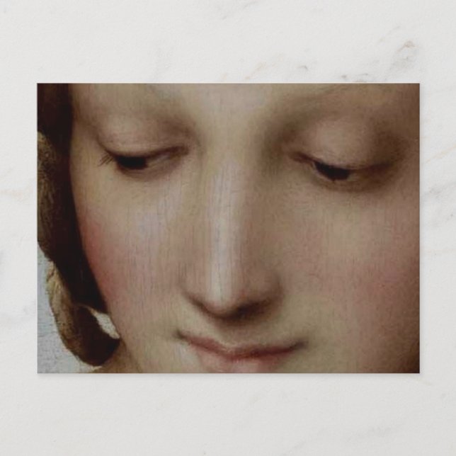 Detail of Madonna of the Meadow Postcard (Front)