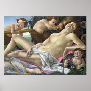 Detail of Mars, Venus and Mars by Botticelli Poster