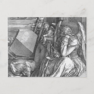 Detail of Melancholia I by Albrecht Dürer (1514) Postcard