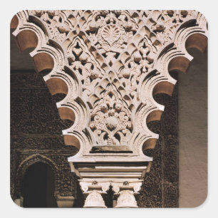 Detail of one of the polylobe arches from square sticker