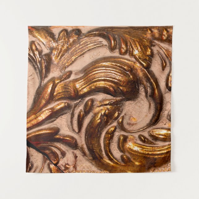 detail of ornamental picture frame, bronze colour. tapestry (Front)