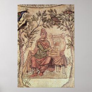 Detail of Orpheus charming the animals Poster