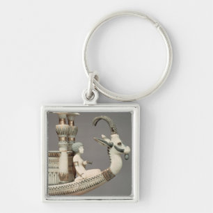 Detail of prow of a boat with head of Syrian Keychain
