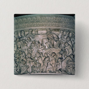 Detail of Pulpit, 1302-10 2 Inch Square Button