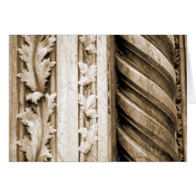 Detail of Renaissance Marble Column Sepia (Front Horizontal)