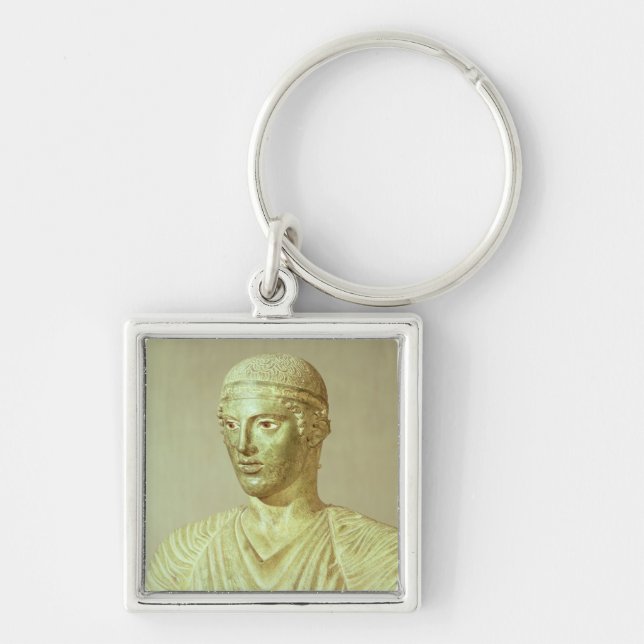 Detail of the Delphi Charioteer, c.470 BC Keychain (Front)