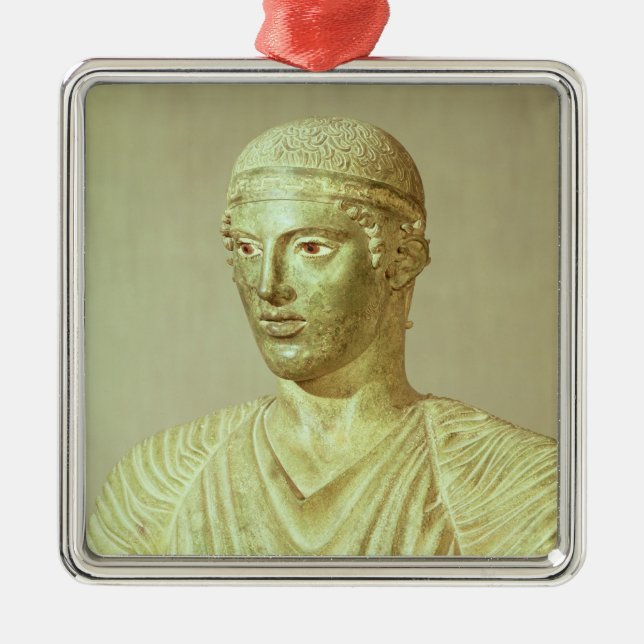 Detail of the Delphi Charioteer, c.470 BC Metal Ornament (Front)