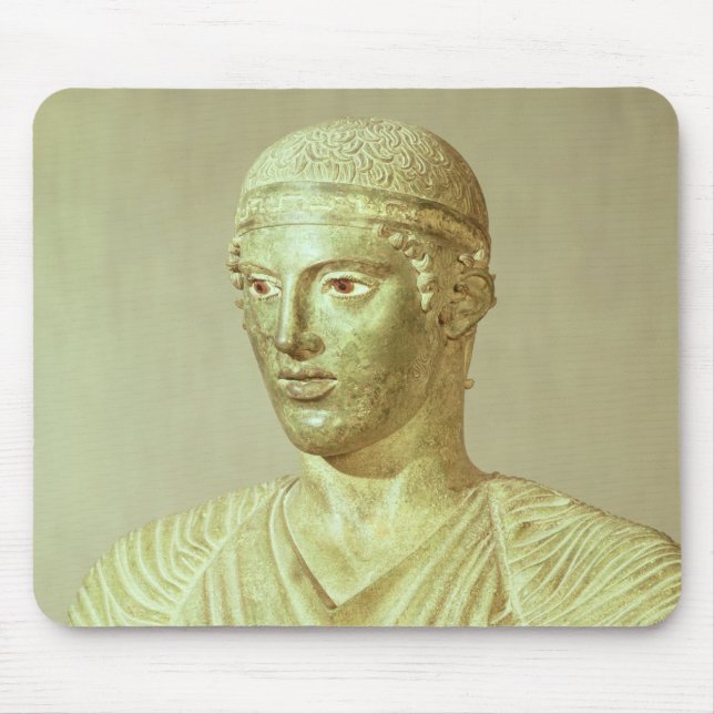 Detail of the Delphi Charioteer, c.470 BC Mouse Pad (Front)