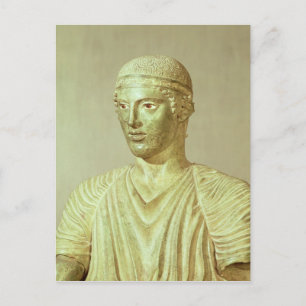 Detail of the Delphi Charioteer, c.470 BC Postcard