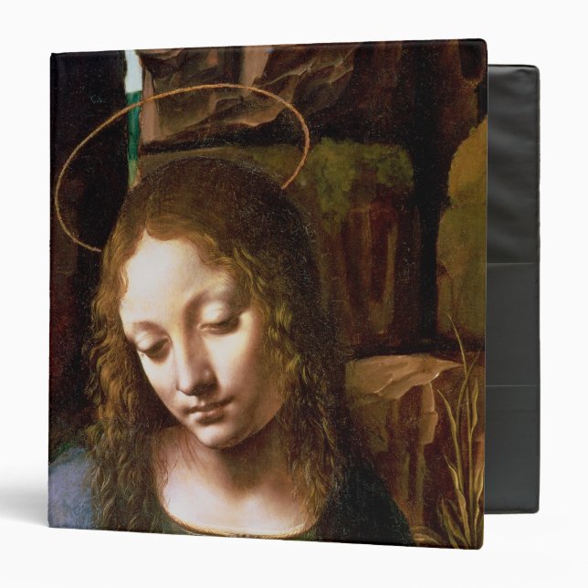 Detail of the Head of the Virgin Binder (Front/Inside)