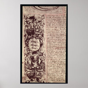Detail of the left hand margin poster