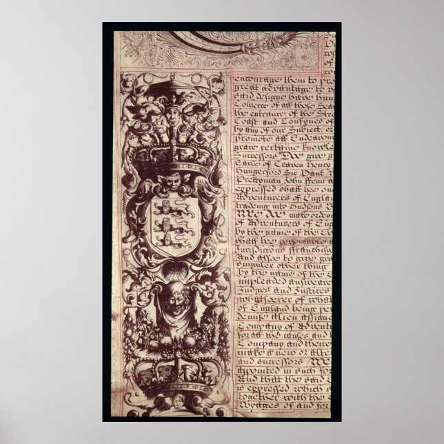 Detail of the left hand margin poster (Front)