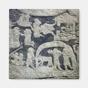 Detail of the legend of Valhalla Magnet