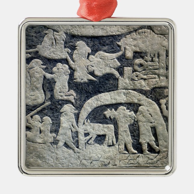 Detail of the legend of Valhalla Metal Ornament (Front)