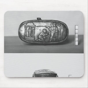 Detail of the lid of a pyxide mouse pad