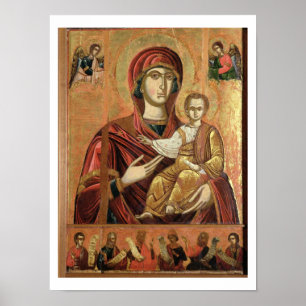 Detail of the Madonna and Child from the Iconostas Poster
