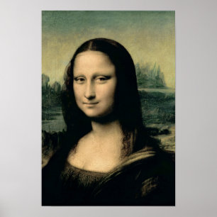Detail of the Mona Lisa, c.1503-6 Poster